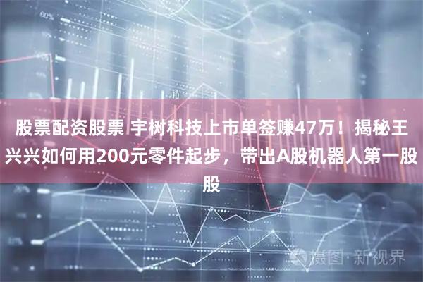 股票配资股票 宇树科技上市单签赚47万！揭秘王兴兴如何用200元零件起步，带出A股机器人第一股